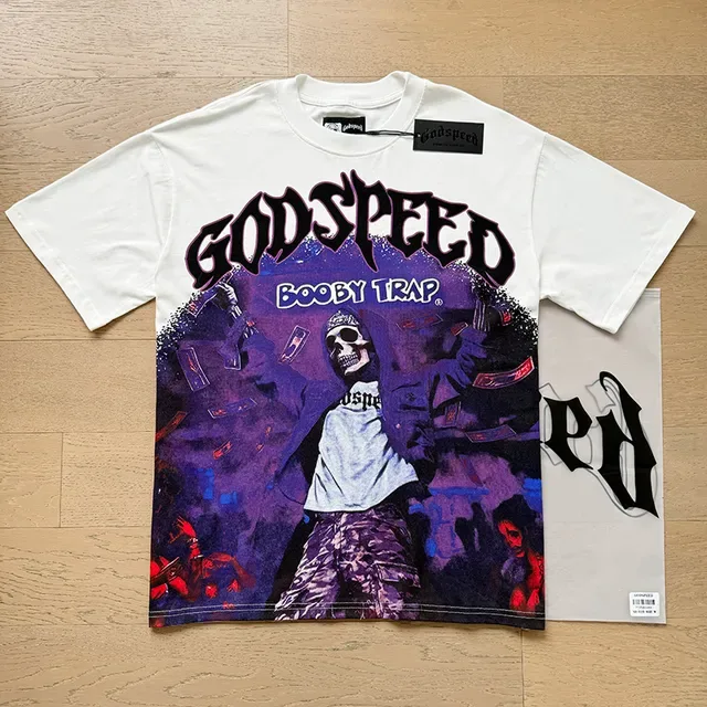 Godspeed图案印花双面宽松T恤 6