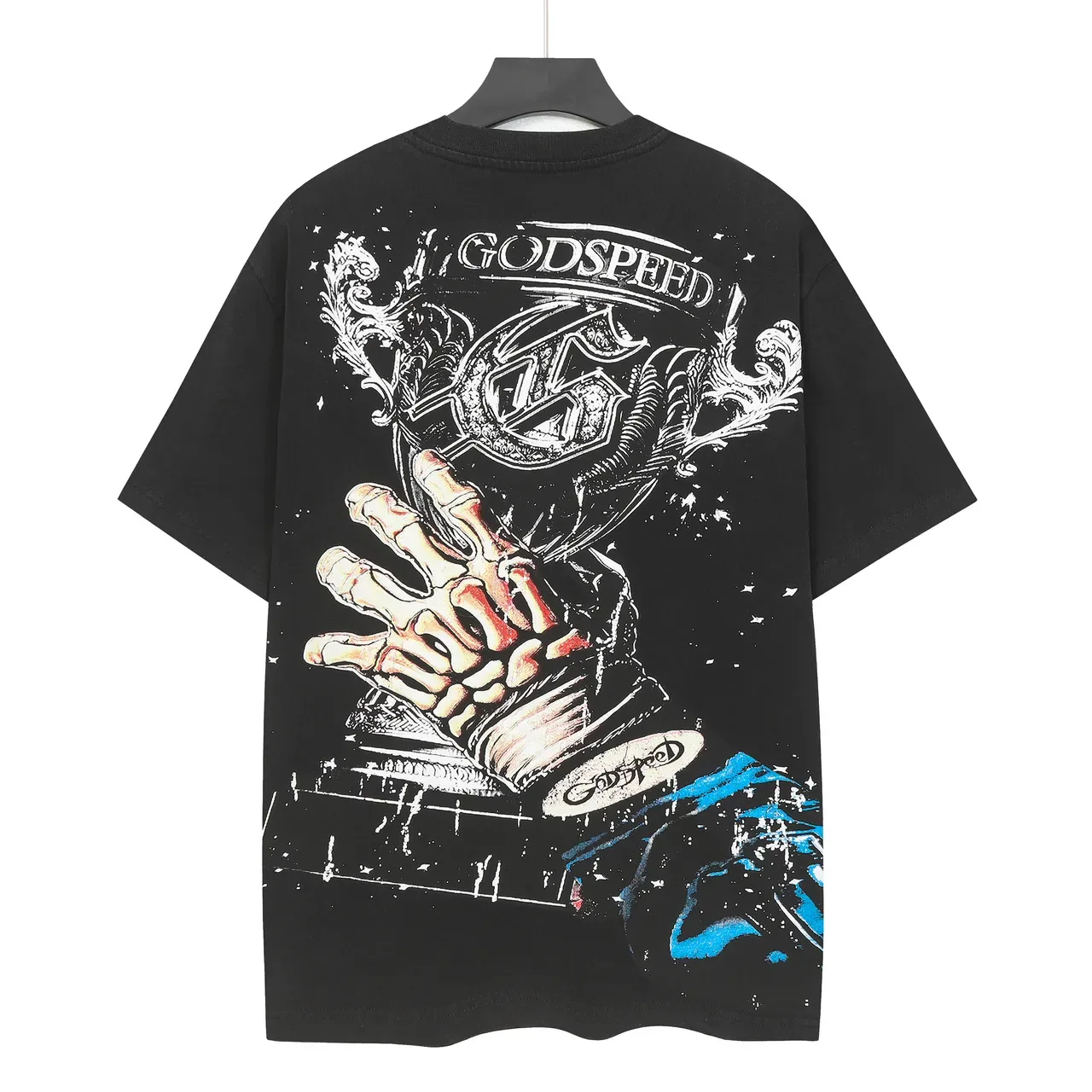 Godspeed Graphic-Print Oversized Black T-Shirt 3