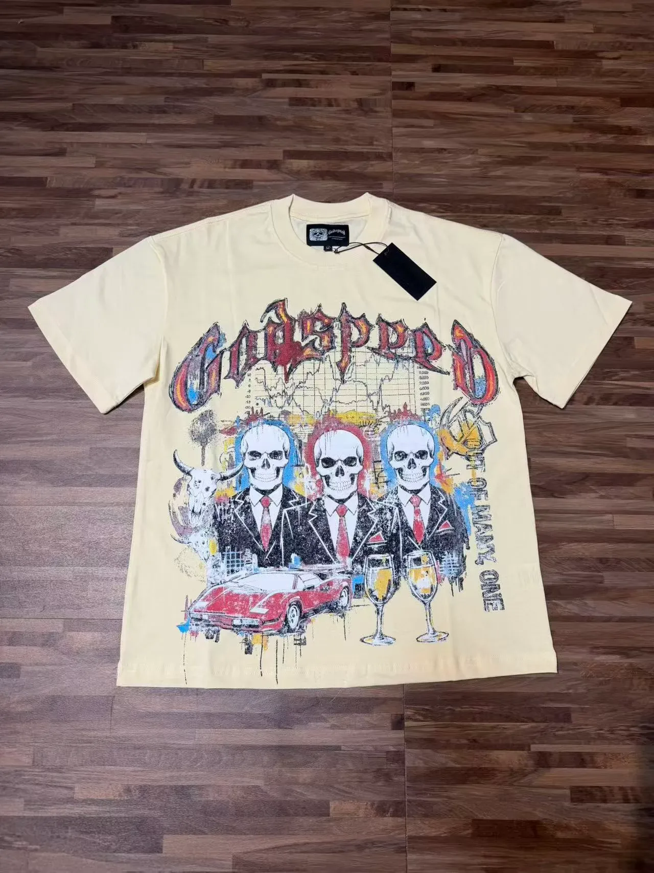 Camiseta gráfica oversized Godspeed Out of Many One 5