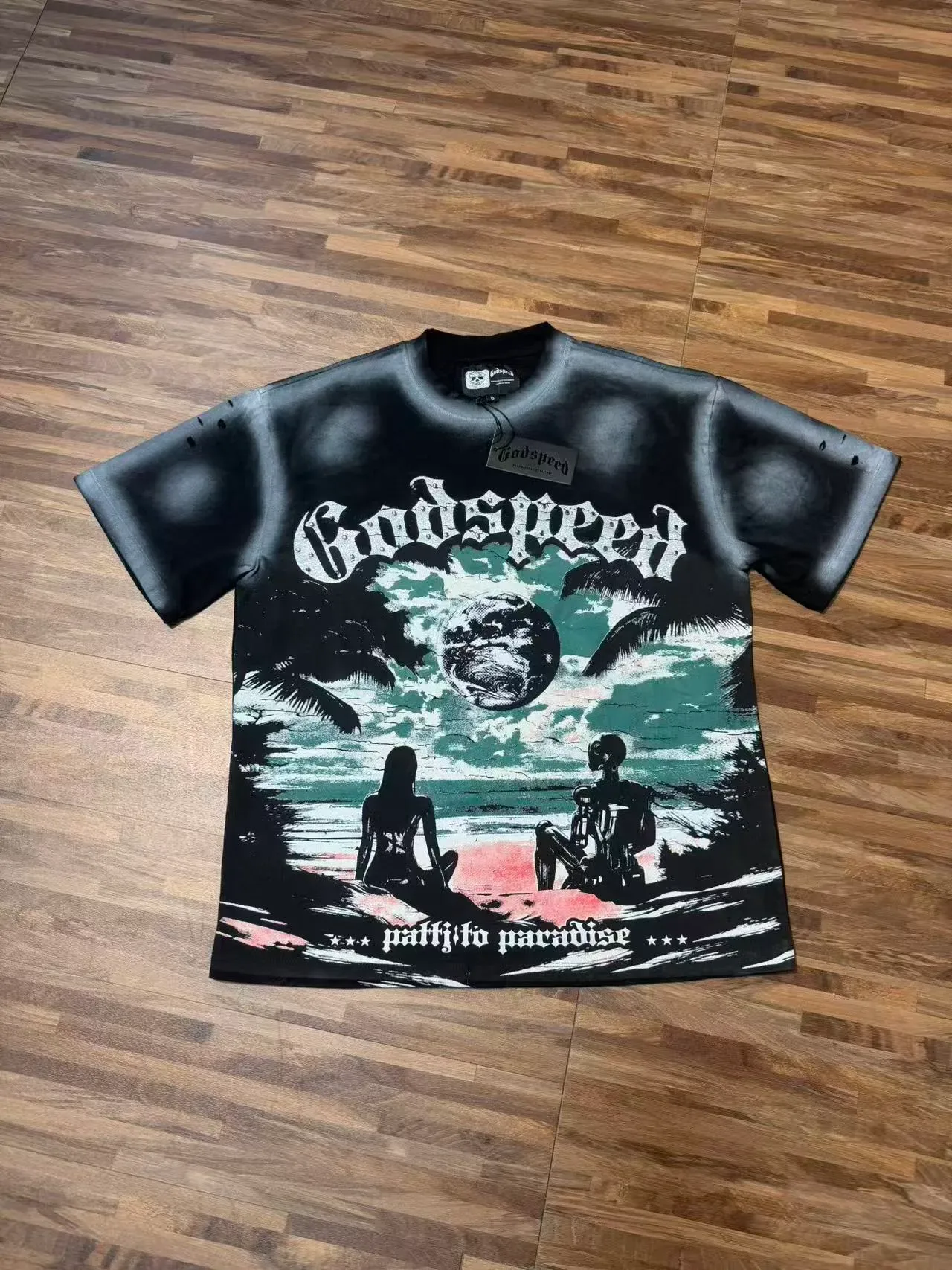 Godspeed Paffyfo Paradise Oversized Graphic T-Shirt 4