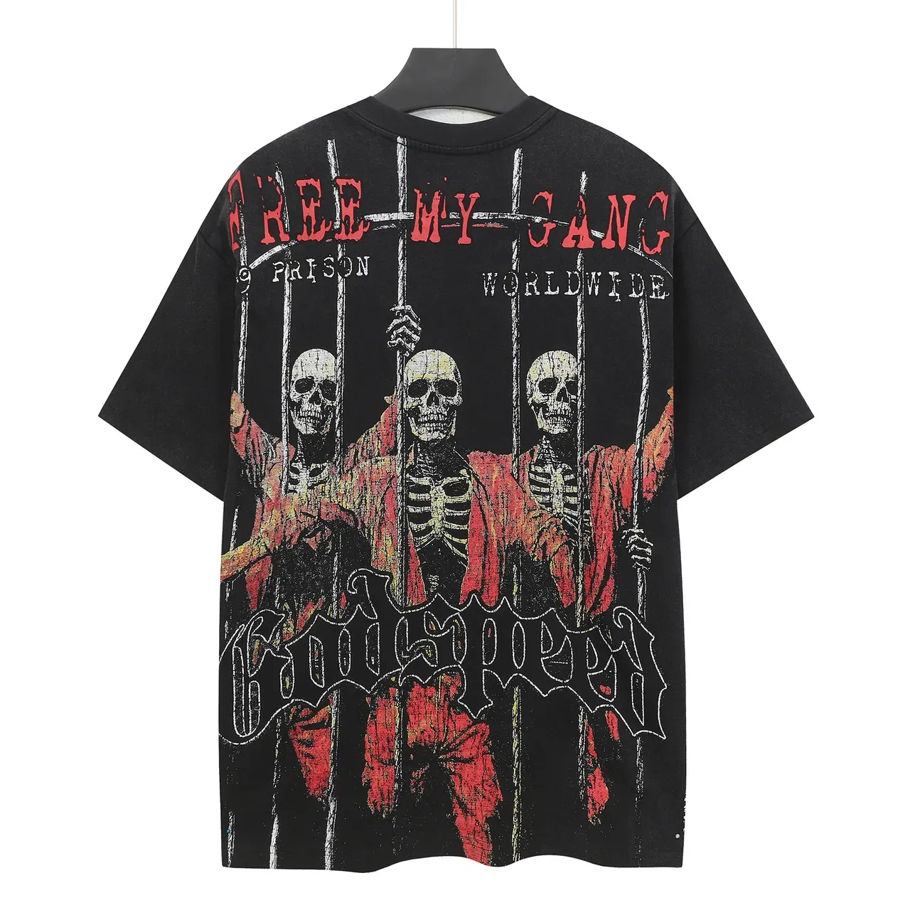 Camiseta oversized gráfica Godspeed Prison Gang 3