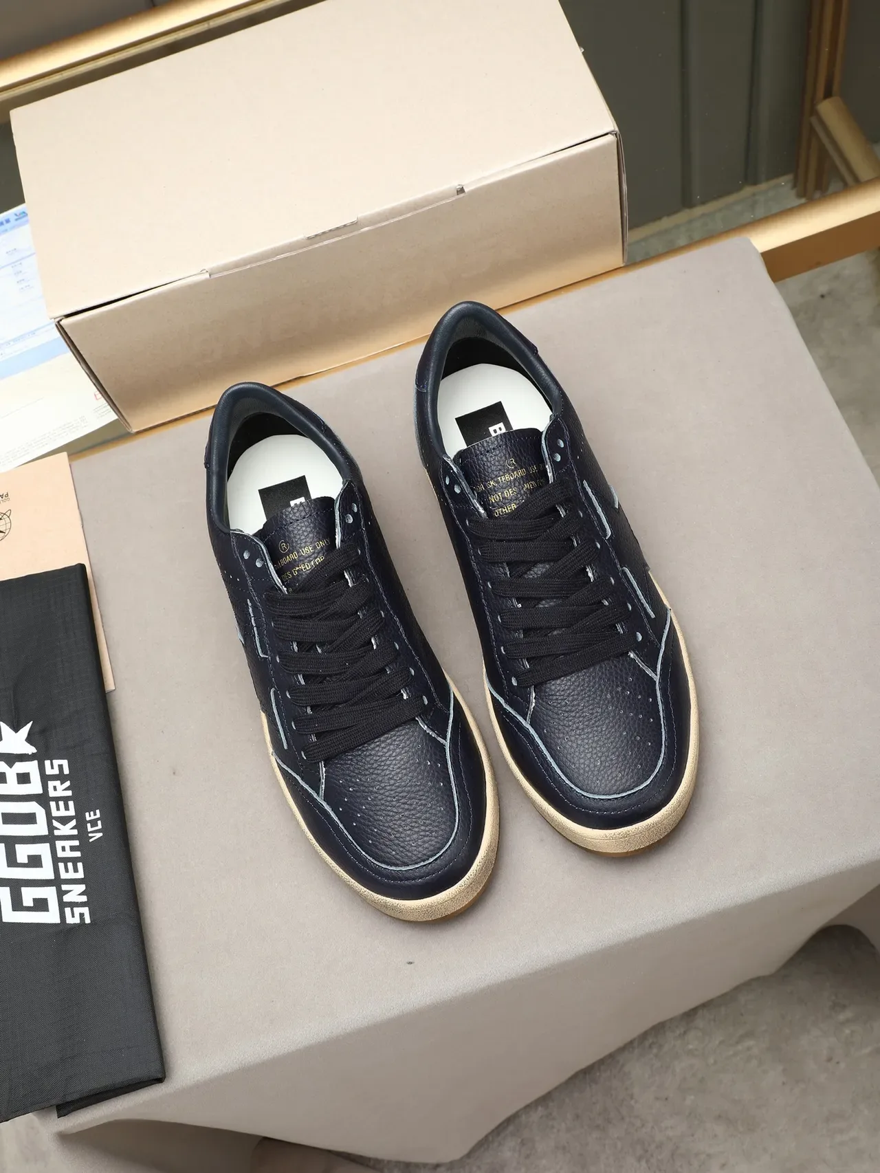 Golden Goose All Star Navy Cuero Peppered Zapatillas Lifestyle 2