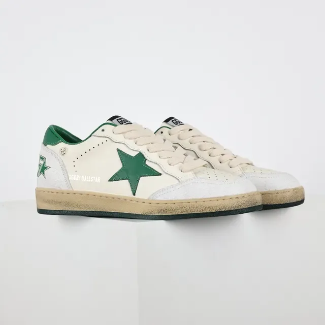 Golden Goose Super-Star Off-White y Green Star zapatillas lifestyle 3