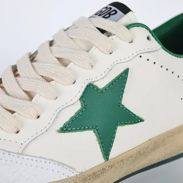 Golden Goose Super-Star Off-White y Green Star zapatillas lifestyle 6