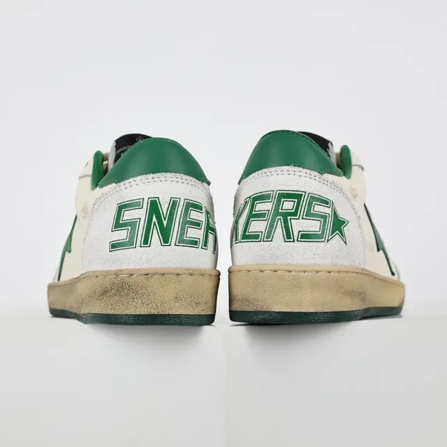Golden Goose Super-Star Off-White y Green Star zapatillas lifestyle 8