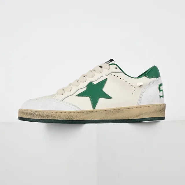 Golden Goose Super-Star Off-White y Green Star zapatillas lifestyle 9