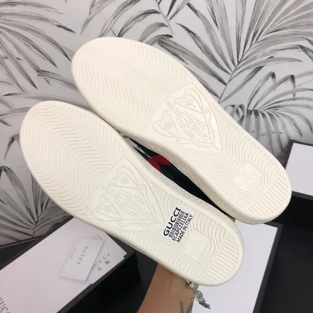 Gucci Ace Black Web Stripe Lifestyle Sneakers 5