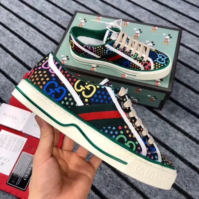 Gucci Ace Multicolor Pop-Art Print Lifestyle Sneakers 2