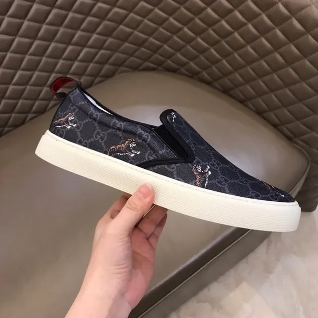 Gucci Ace Tiger bordado GG Monogram mocassins slip-on 4