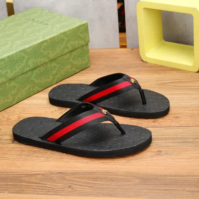 Gucci Negro Rojo GG Monogram Suela Web Correa Rayada Zapatillas 8