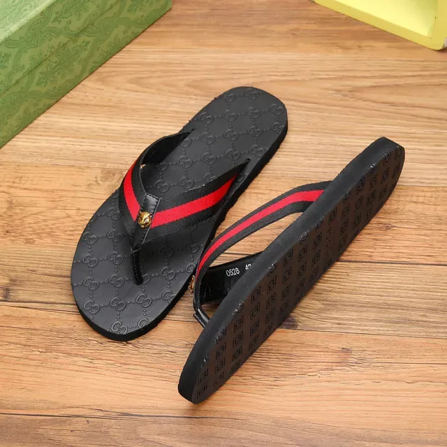 Gucci Negro Rojo GG Monogram Suela Web Correa Rayada Zapatillas 9