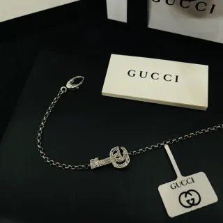 Gucci Dionysus سلسلة فضية مزخرفة قلادة مفتاح سوار