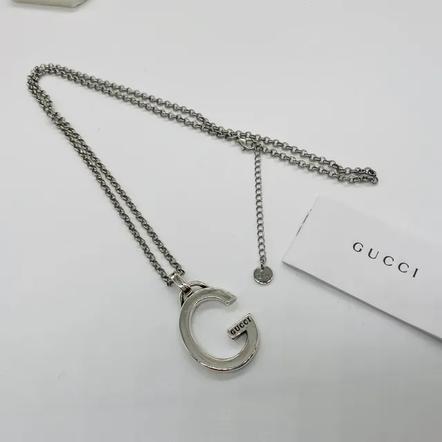 Gucci G-Logo Pendant Silver-Tone Necklace 4