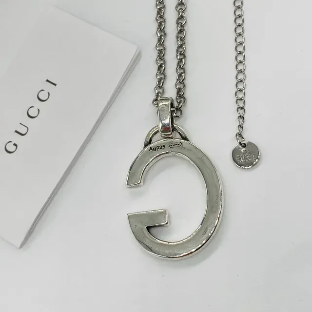Gucci G-Logo Pendant Silver-Tone Necklace 5