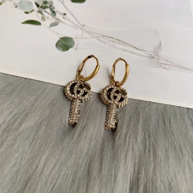 Gucci GG Key 金黑水晶镶嵌项链 6