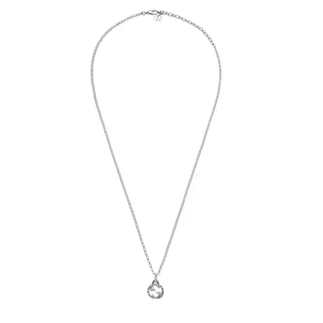 Gucci GG Marmont Interlocking G Silver-Toned Chain Necklace 9