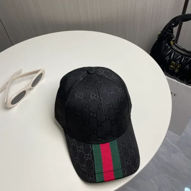Gucci GG Monogram Canvas Web Stripe Baseball Cap 6