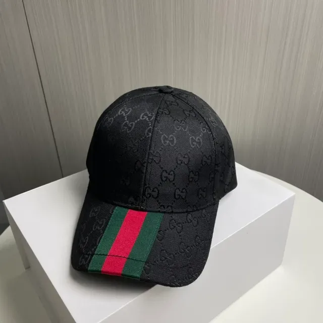 Gucci GG Monogram Canvas Web Stripe Baseball Cap 8