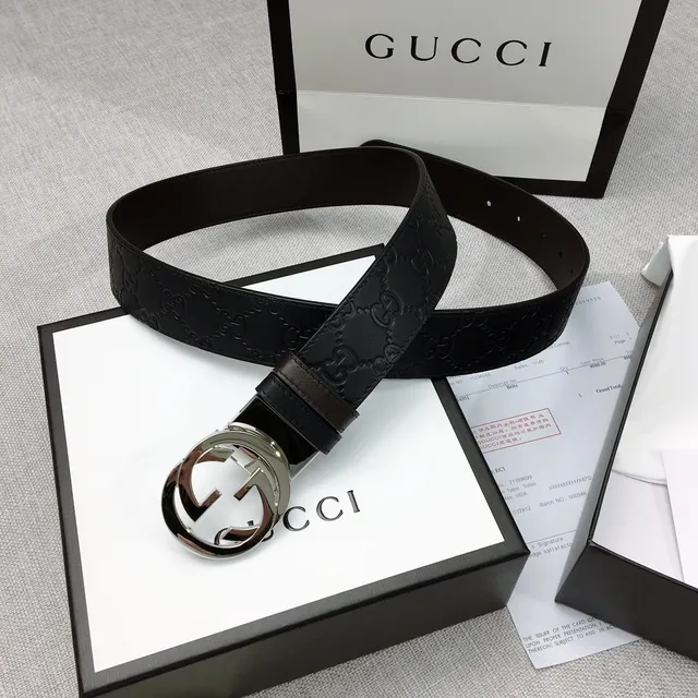 Gucci Horsebit 1955 noir estampé GG cuir ceinture 9