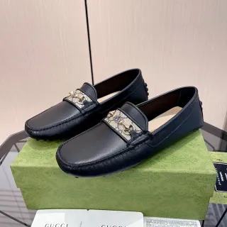 Gucci Horsebit 1955 কালো চামড়া GG Web লোফার