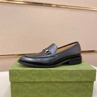Gucci Horsebit 1955 جلد أسود Horsebit Loafer