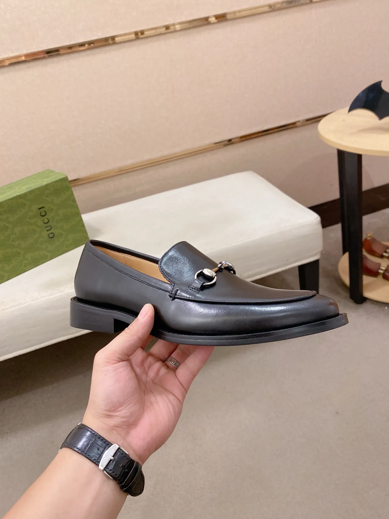 Gucci Horsebit 1955 Couro Preto Horsebit Loafer 4