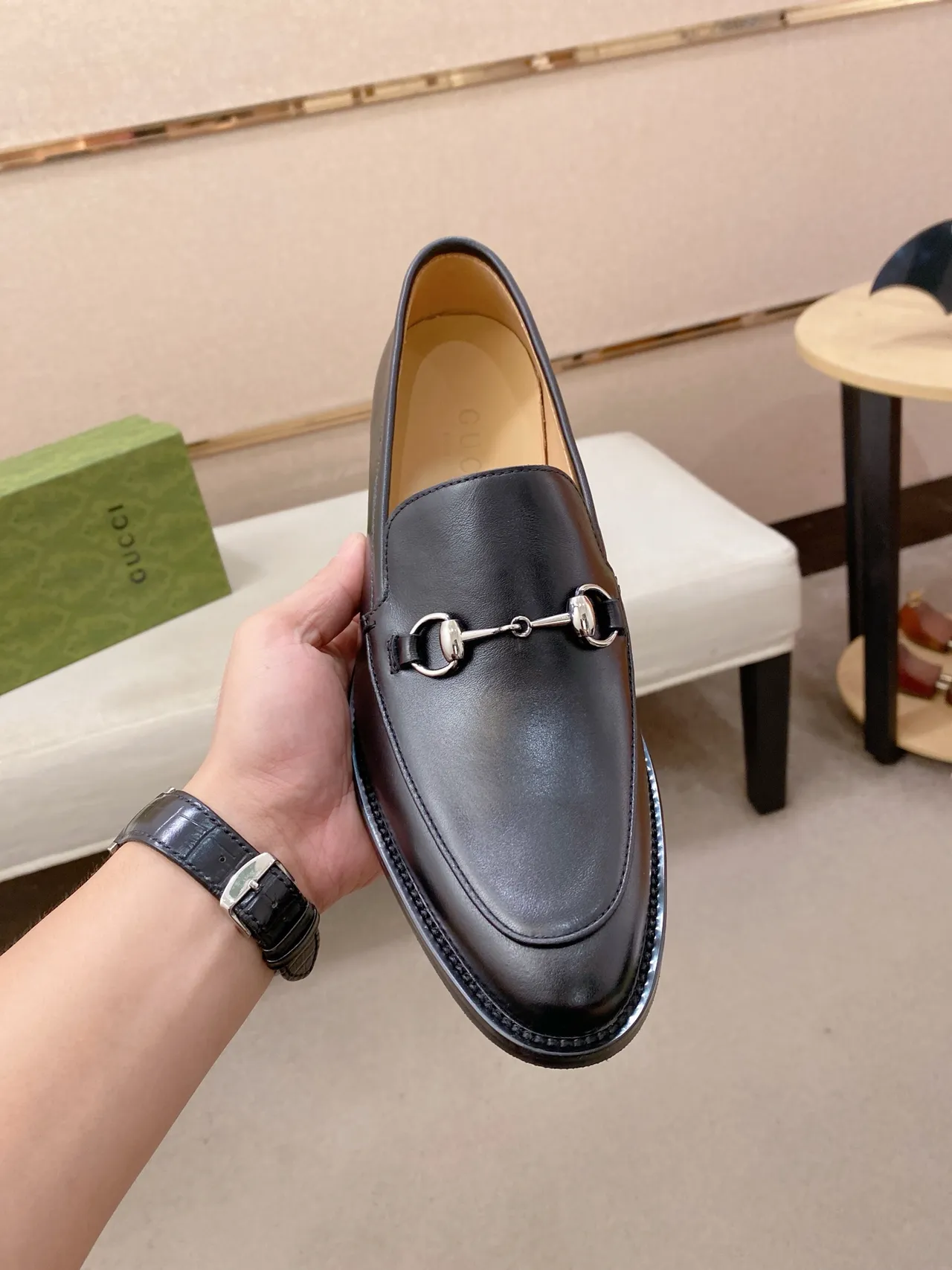 Gucci Horsebit 1955 Couro Preto Horsebit Loafer 5