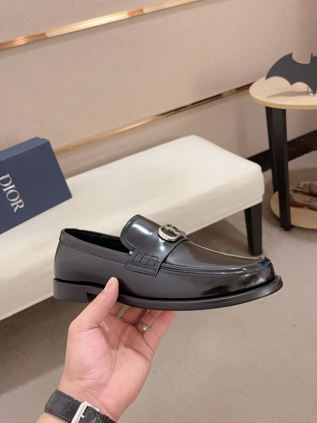 Gucci Horsebit 1955 Mocassim de couro verniz preto 4