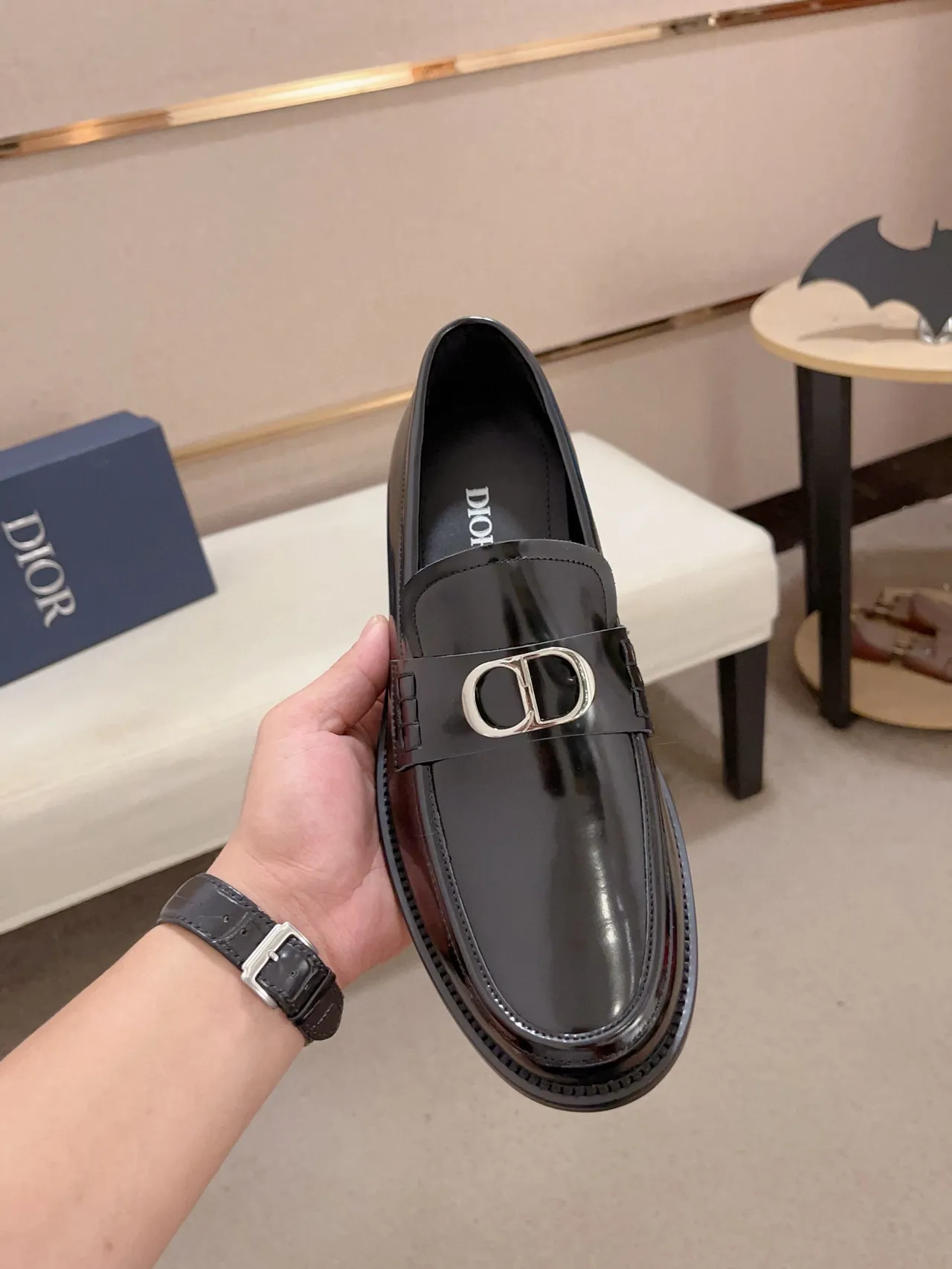 Gucci Horsebit 1955 Mocassim de couro verniz preto 5
