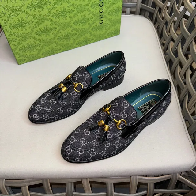 Gucci Horsebit 1955 GG Monogram Mocassim Preto 3
