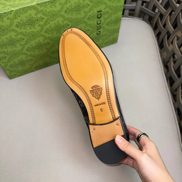 Gucci Horsebit 1955 GG Monogram Mocassim Preto 8
