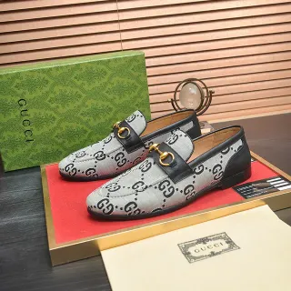 Gucci Horsebit 1955 GG Monogram Canvas 乐福鞋