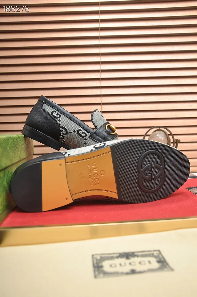 Gucci Horsebit 1955 GG Monogram Canvas loafers 2