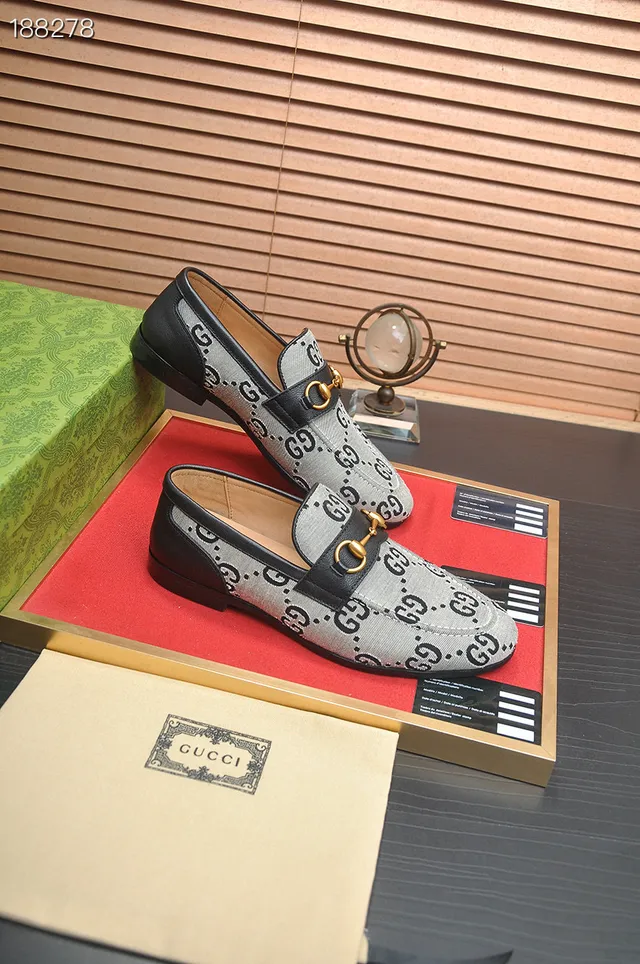Gucci Horsebit 1955 GG Monogram Canvas loafers 5