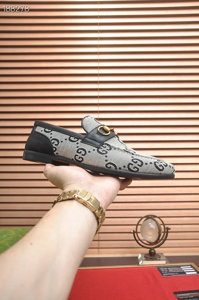 Gucci Horsebit 1955 GG Monogram Canvas loafers 7