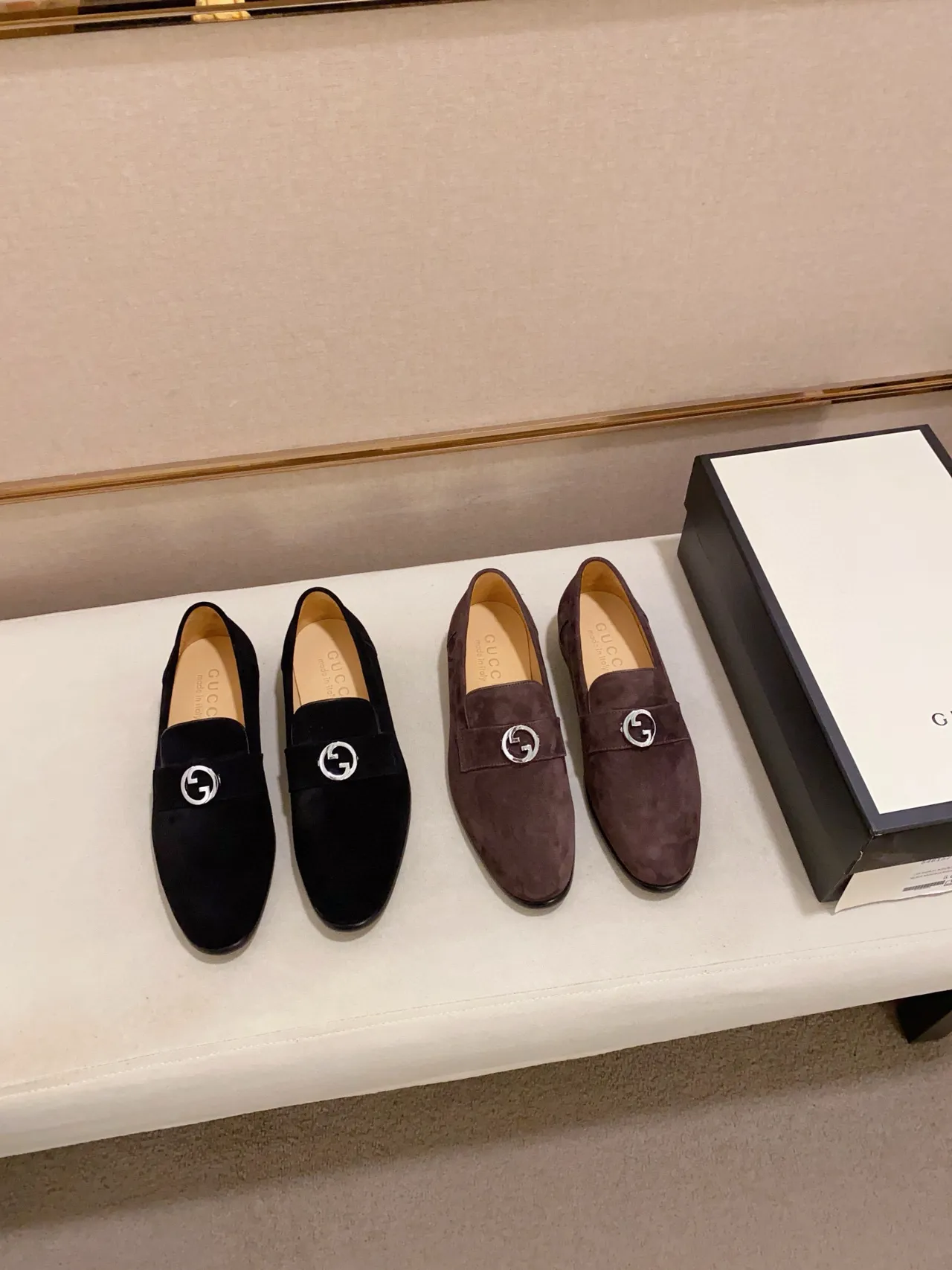 Gucci Horsebit Loafer Burgundy Suede Loafers 2
