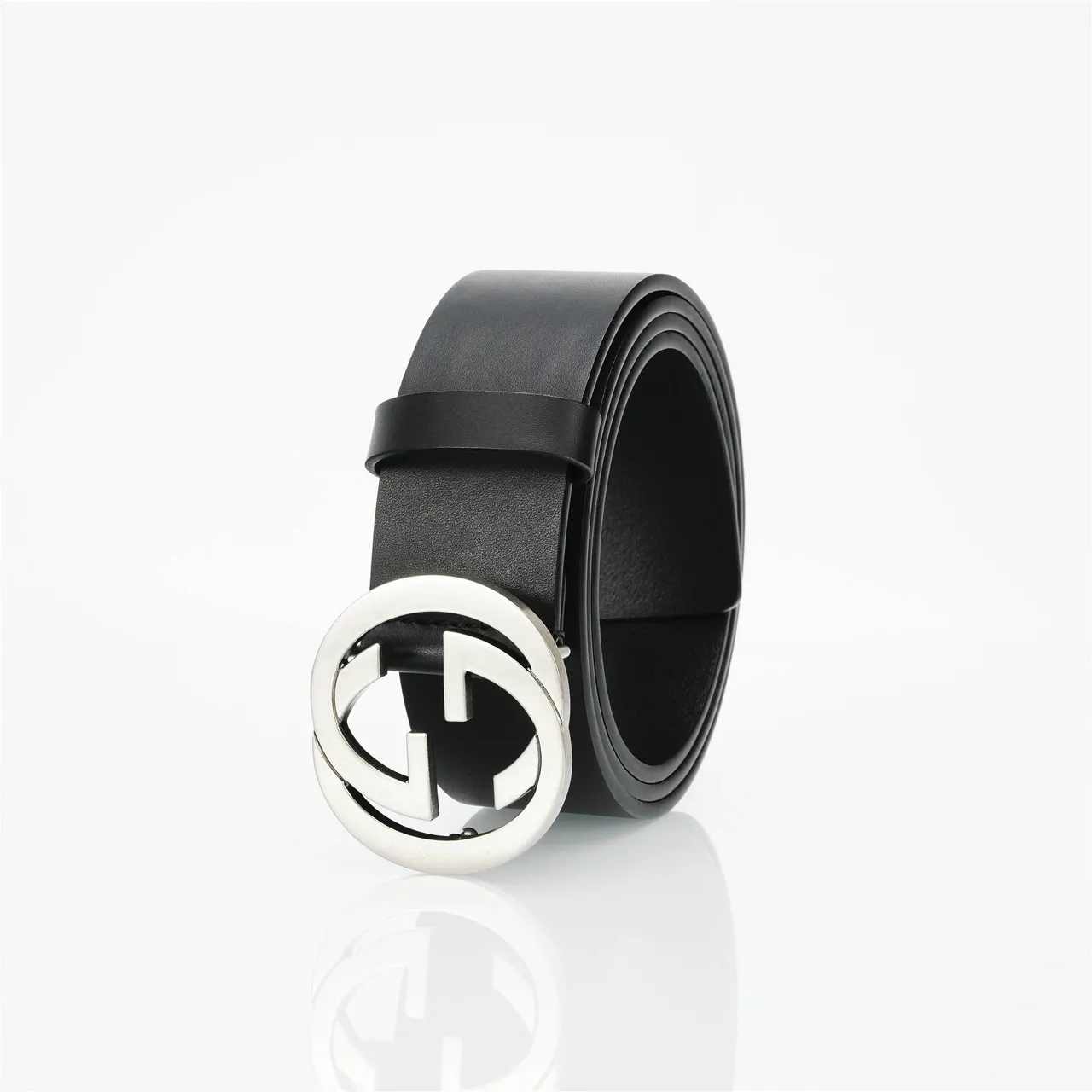 Gucci Interlocking G ceinture en cuir noir 6