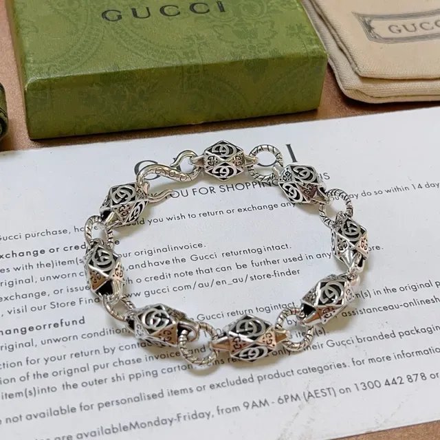 Gucci Interlocking G Geometric Link Bracelet 7