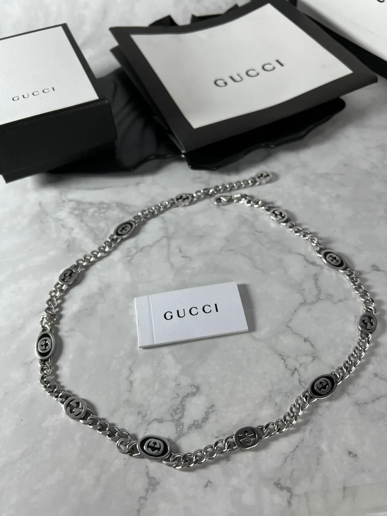 Gucci Interlocking G Logo Chain Necklace 6