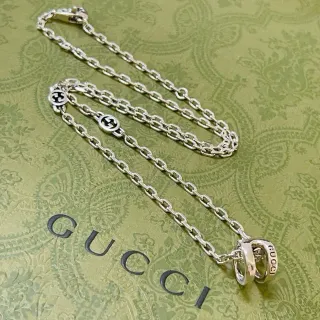 Gucci Interlocking G চাঁদির চেইন হার