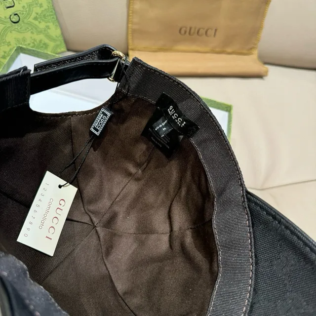 Gucci Kingsnake Black Green GG Monogram Canvas Web Stripe Band Baseball Cap 3