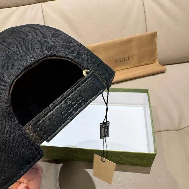 Gucci Kingsnake Black Green GG Monogram Canvas Web Stripe Band Baseball Cap 4