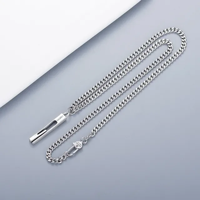Gucci Link to Love Collier minimaliste tubulaire en argent 3