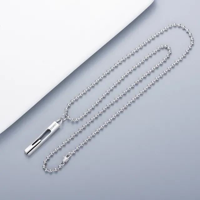 Gucci Link to Love Collier minimaliste tubulaire en argent 4