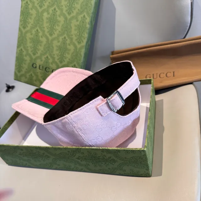 Boné de beisebol Gucci Monograma Jacquard Rosa 4