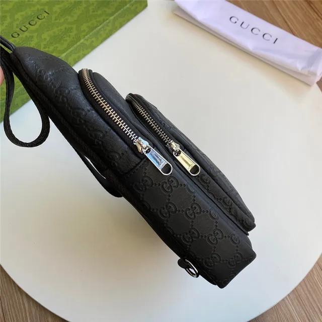 Gucci Ophidia काला GG Monogram Web Stripe मेसेंजर बैग 5