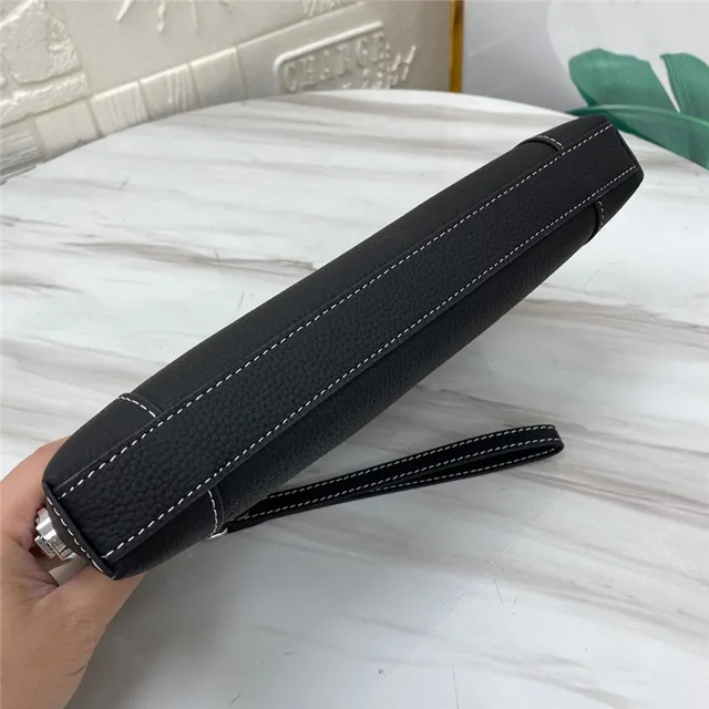 Gucci Ophidia 黑色颗粒皮信封手拿包 4