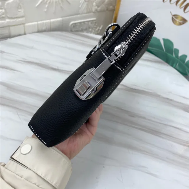 Gucci Ophidia 黑色颗粒皮信封手拿包 5