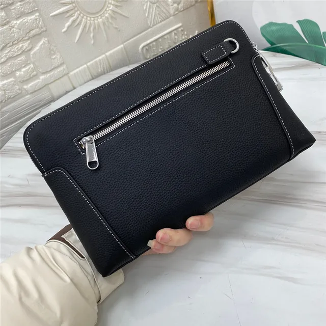 Gucci Ophidia 黑色颗粒皮信封手拿包 9