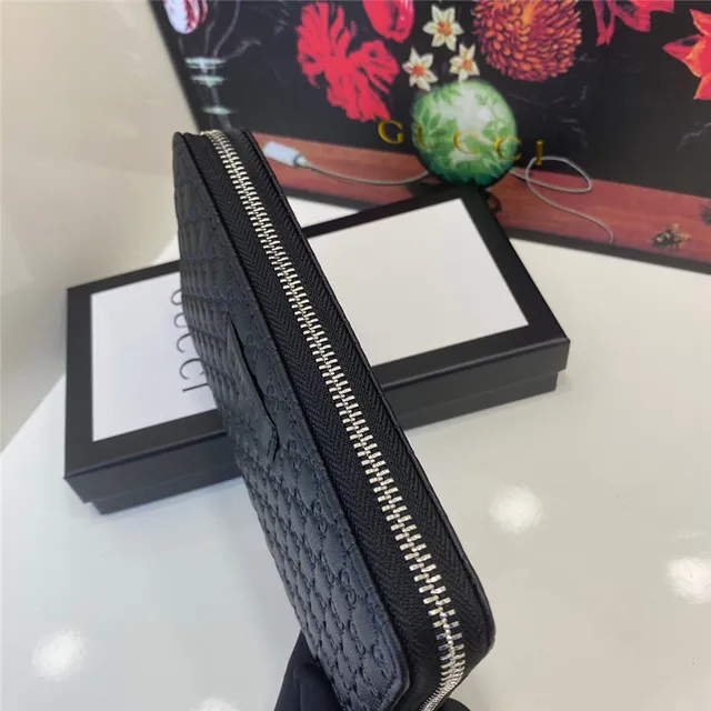 Gucci Ophidia Embossed GG Monogram Black Long Wallet 4